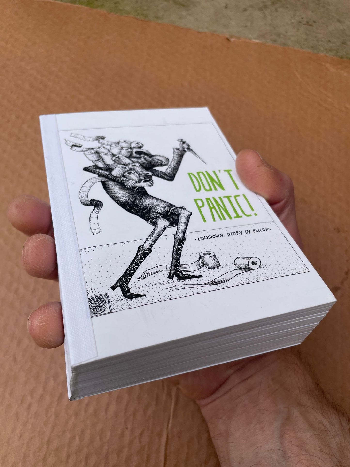 Don't Panic! - Book & "Trapped" Mini Print