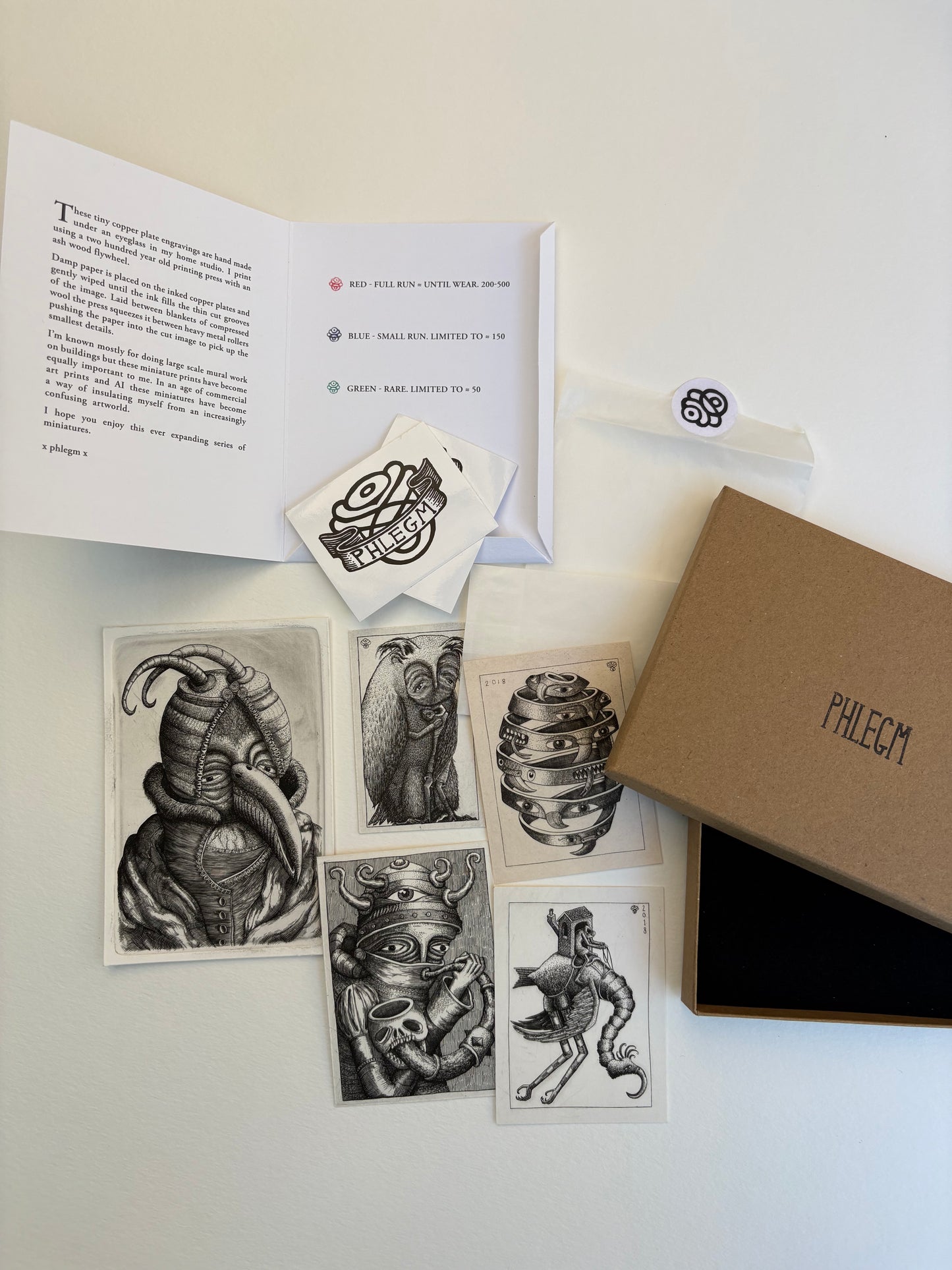 phlegm miniature engravings (LOTTERY ENTRY)