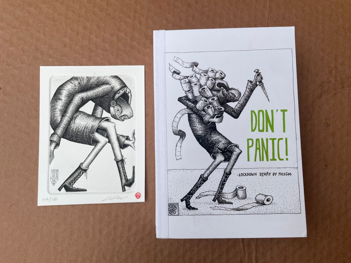Don't Panic! - Book & "Trapped" Mini Print